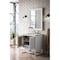 James Martin Vanities Athens 30in Single Vanity, Glossy White w/ 3 CM Carrara White Top E645-V30-GW-3CAR - alternate 2